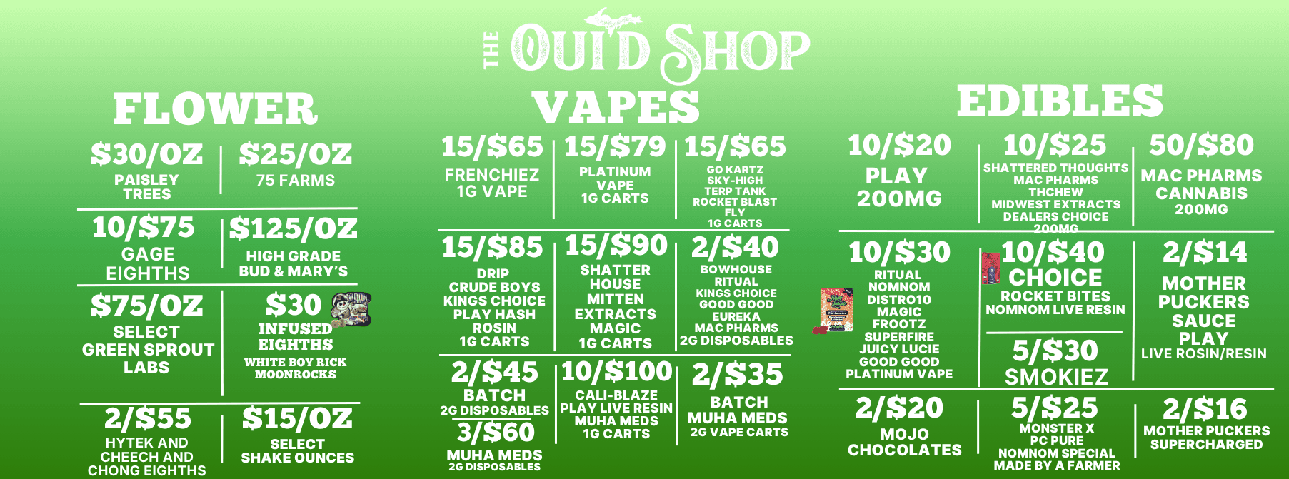 Premier Cannabis Dispensary in Northern, MI | The Ouid Shop Premier Cannabis Dispensary in Northern, MI | The Ouid Shop